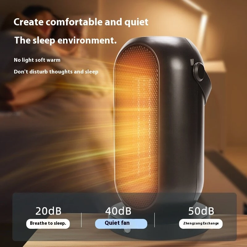 (image for) 1500W PTC Heater Household Shaking Fan Heater Desktop Fan Heater Electric Heater Indoor Heating Bathroom for 15-20m&sup2; Area